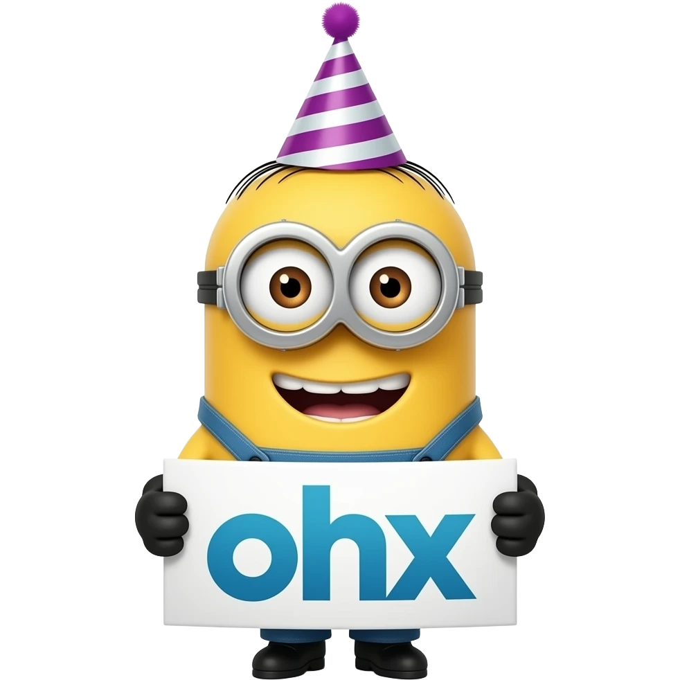 Crie um emoji sobre o tema de eventos e identidade visual de eventos.Minions emoji