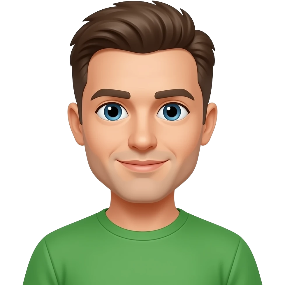 genera un icono de un chulo verde emoji