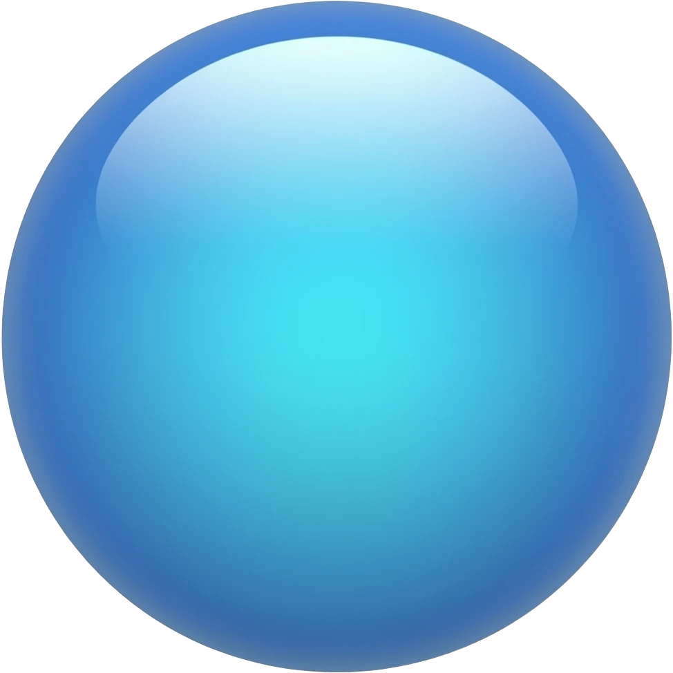 3D emoji style, glossy surface, soft shadows, white background, centered, no text, upscale bar , relaxed upscale vibe, blue and teal tones, no structures emoji