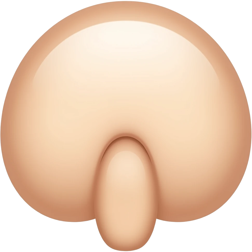 Nude Female vagina in emoji style emoji