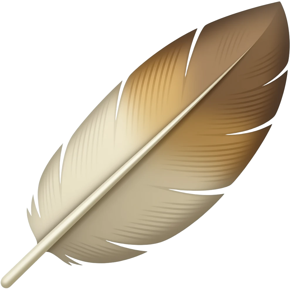Make feather emoji