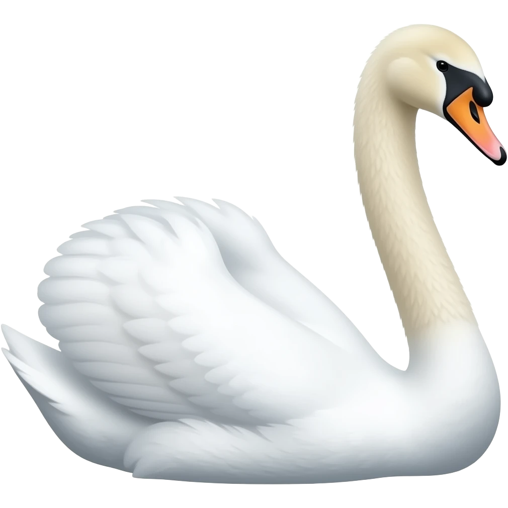 🦢 facing to the right emoji