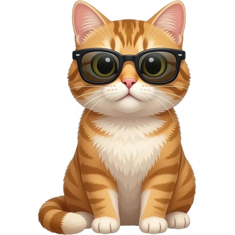 Cat wearing sunglasses emoji