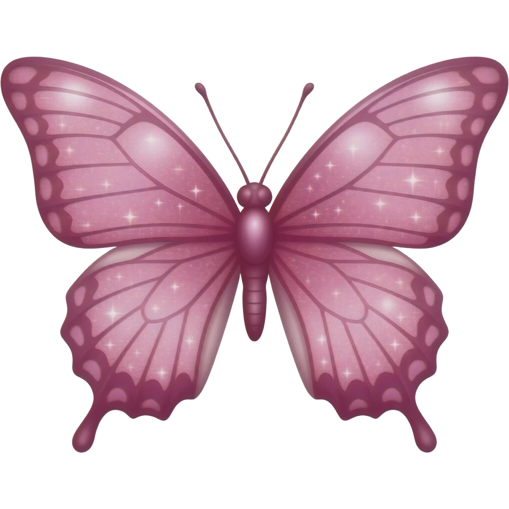 Pink-Shiny-Gem-Crystal-Glitter-Nebula-Gradient-Sparkle-Stars-Glossy-Butterfly emoji