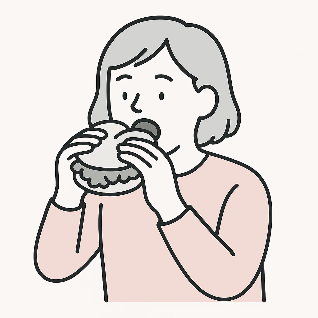person eating sloppy joe emoji