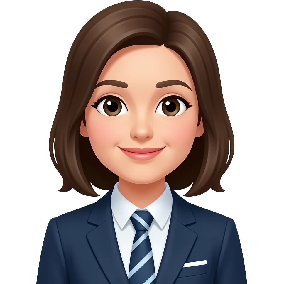 make an office worker who is blushing emoji