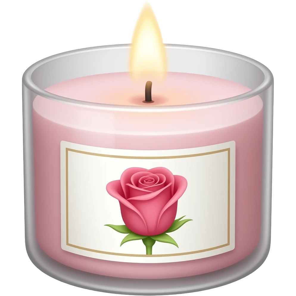Aromatic candle girly emoji