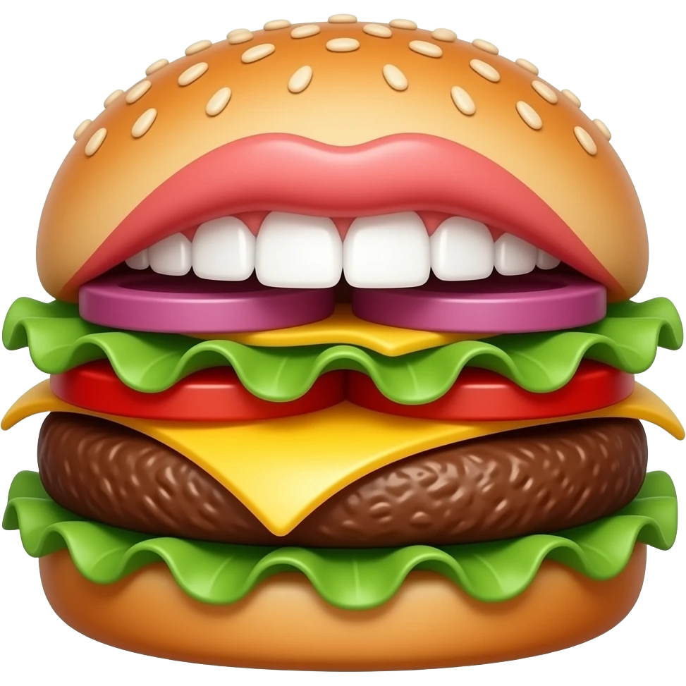 emojis.com boca hambúrguer emoji