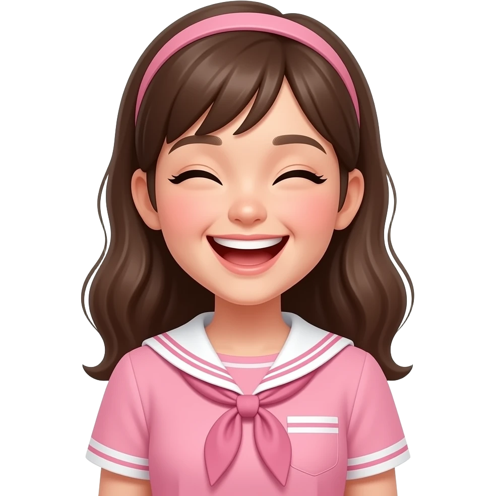 pink preppy joy/laughing emoji emoji