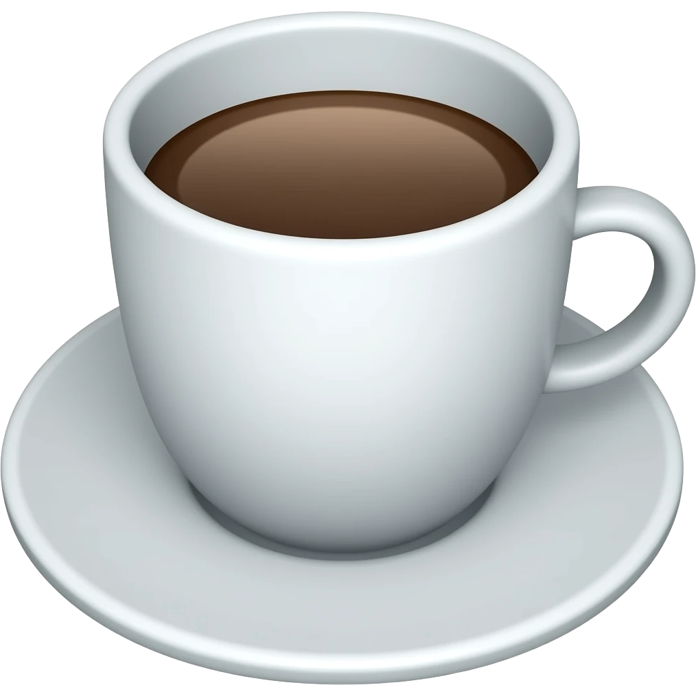 coffee cup with plate emoji