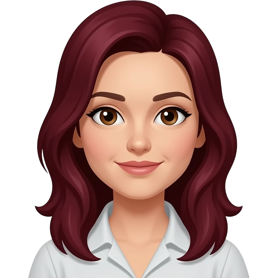 Dunkel rote haare, weiblich und helle hautfarbe emoji