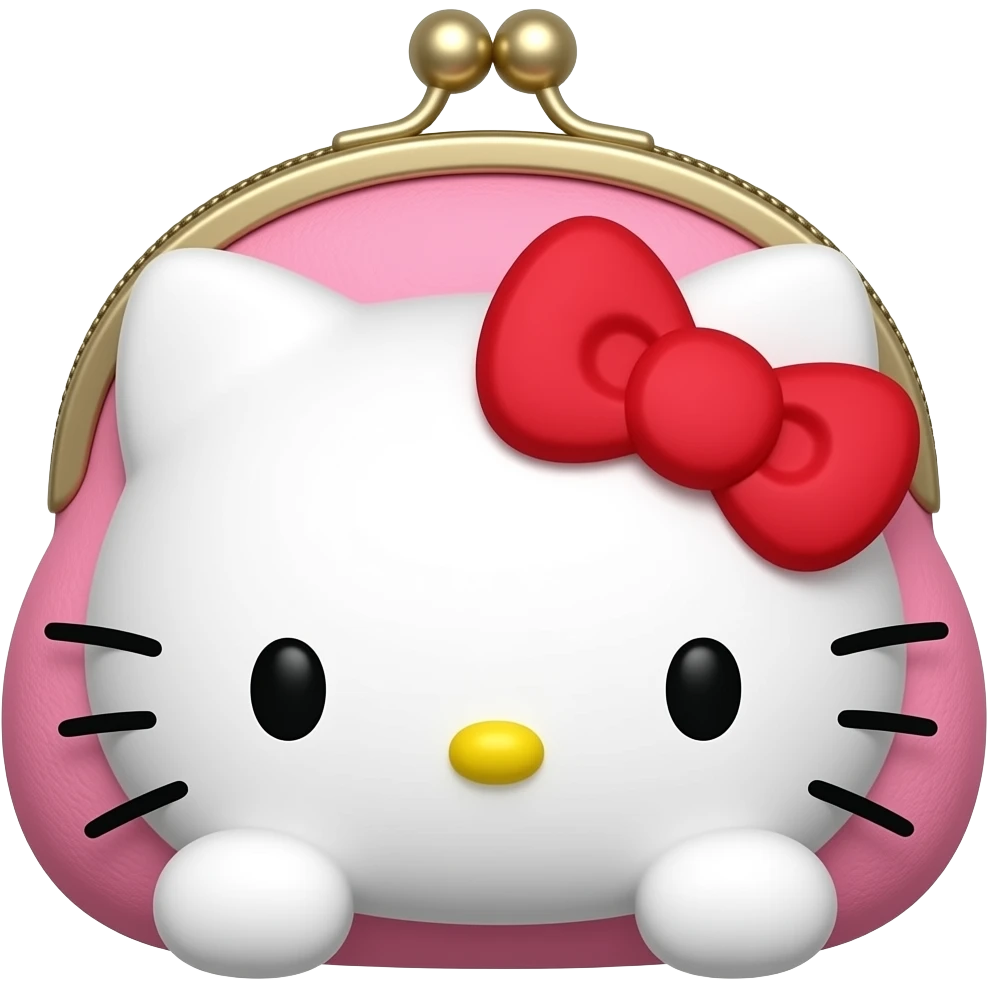 Hello kitty purse emoji