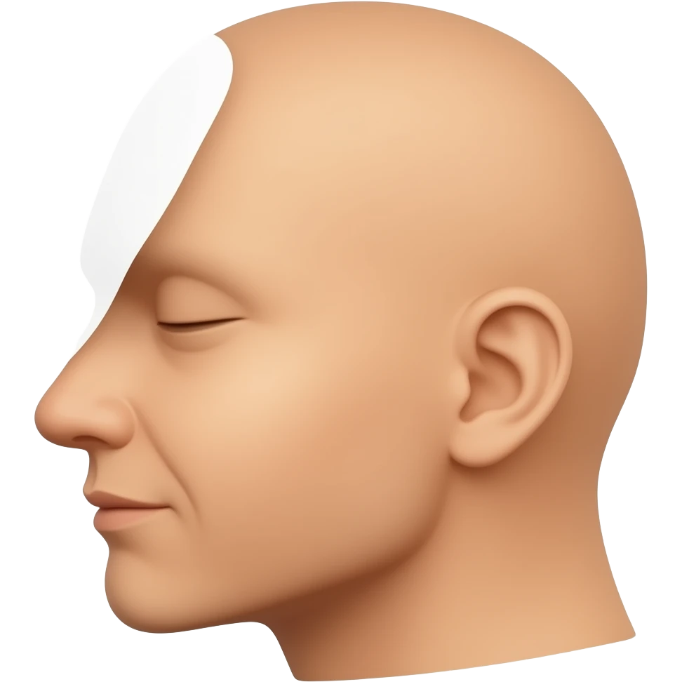 A small nose on the side emoji