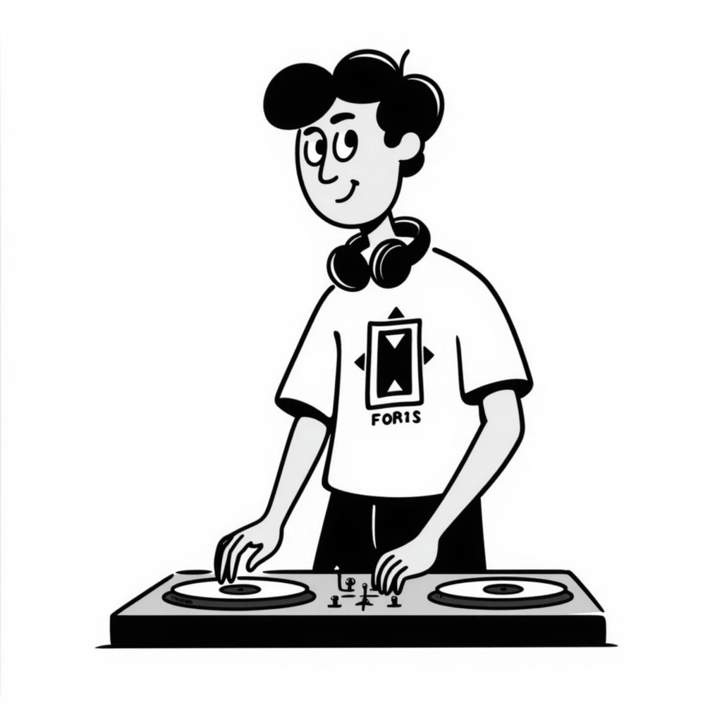 a cool DJ emoji
