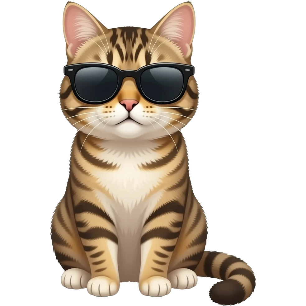 Cat wearing sunglasses emoji