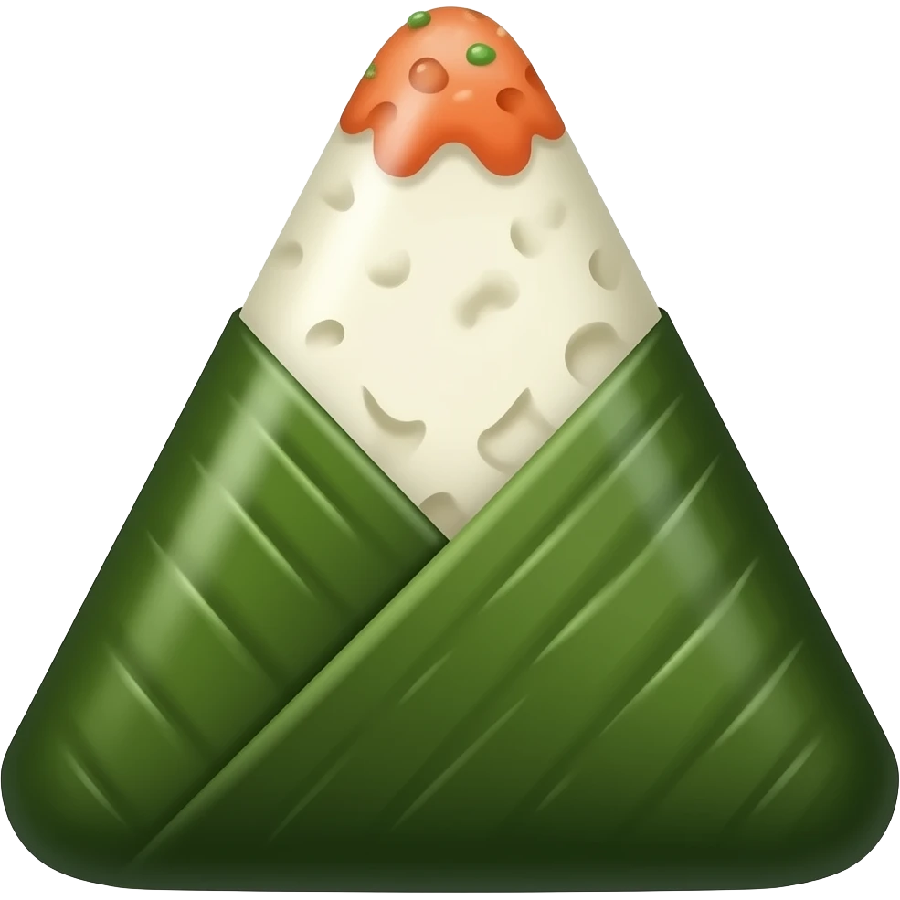 Triangular shaped gimbap emoji