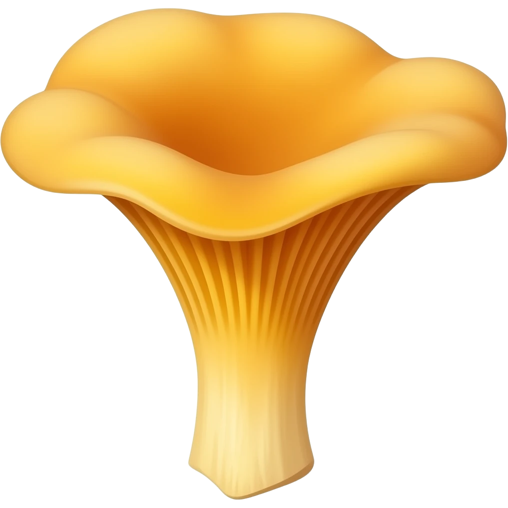 Chanterelle mushroom emoji