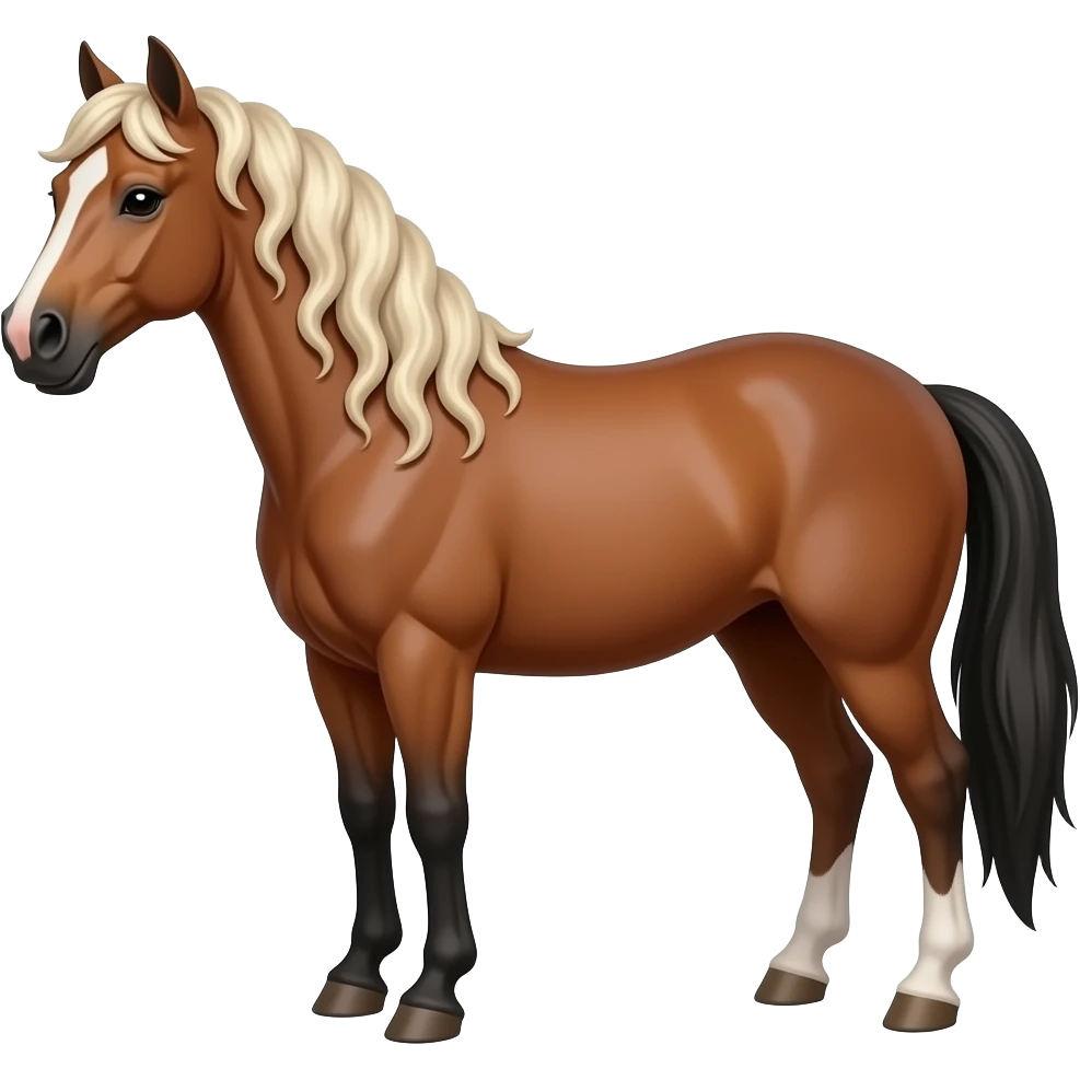 Caballo con peluca emoji