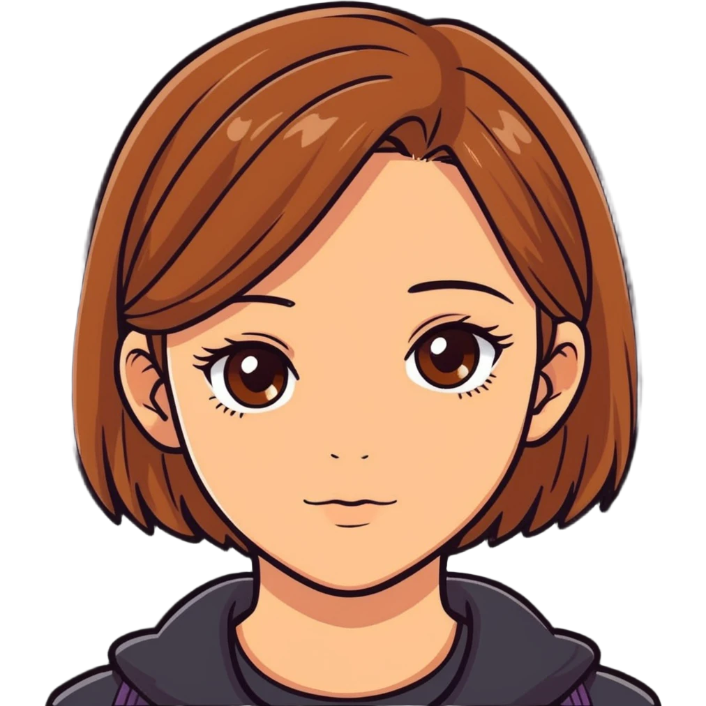 girl with light brown hair and hazel eyes emoji