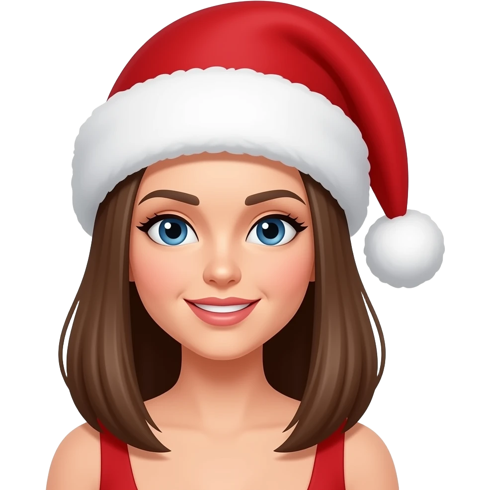 female with Santa Hats emoji