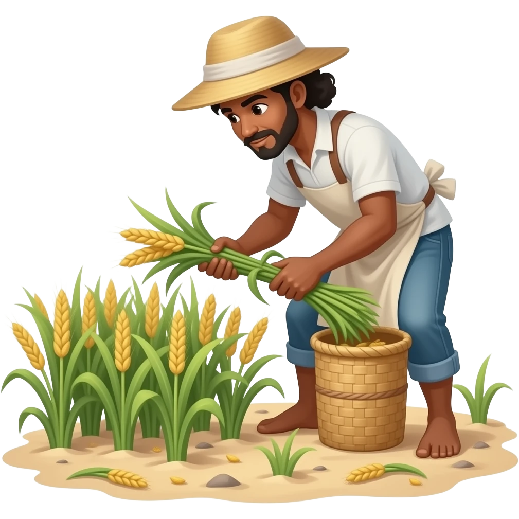 harvest in sand emoji