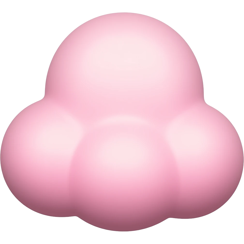 Nube rosa emoji