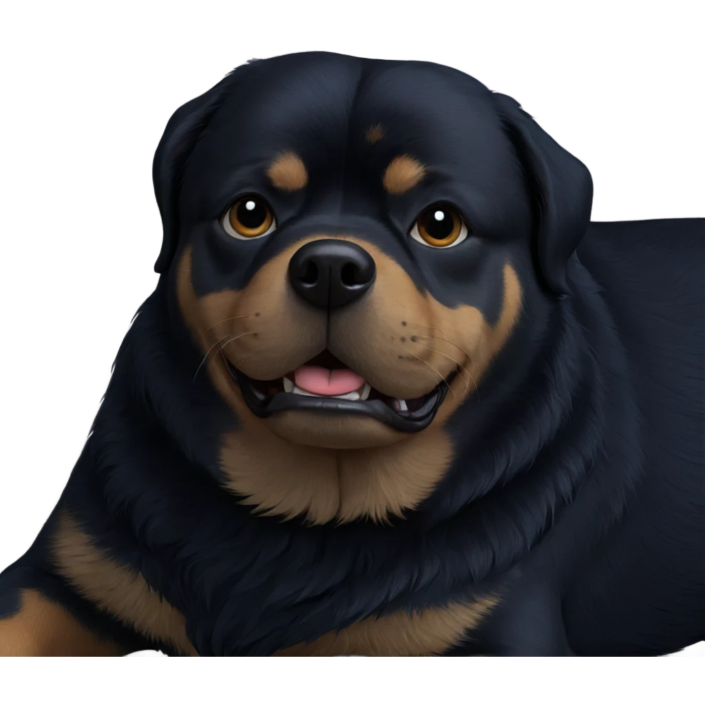realistic dog portrait closeup emoji