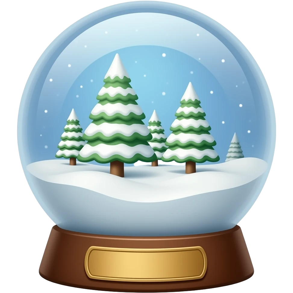 North Pole Snow Globe emoji