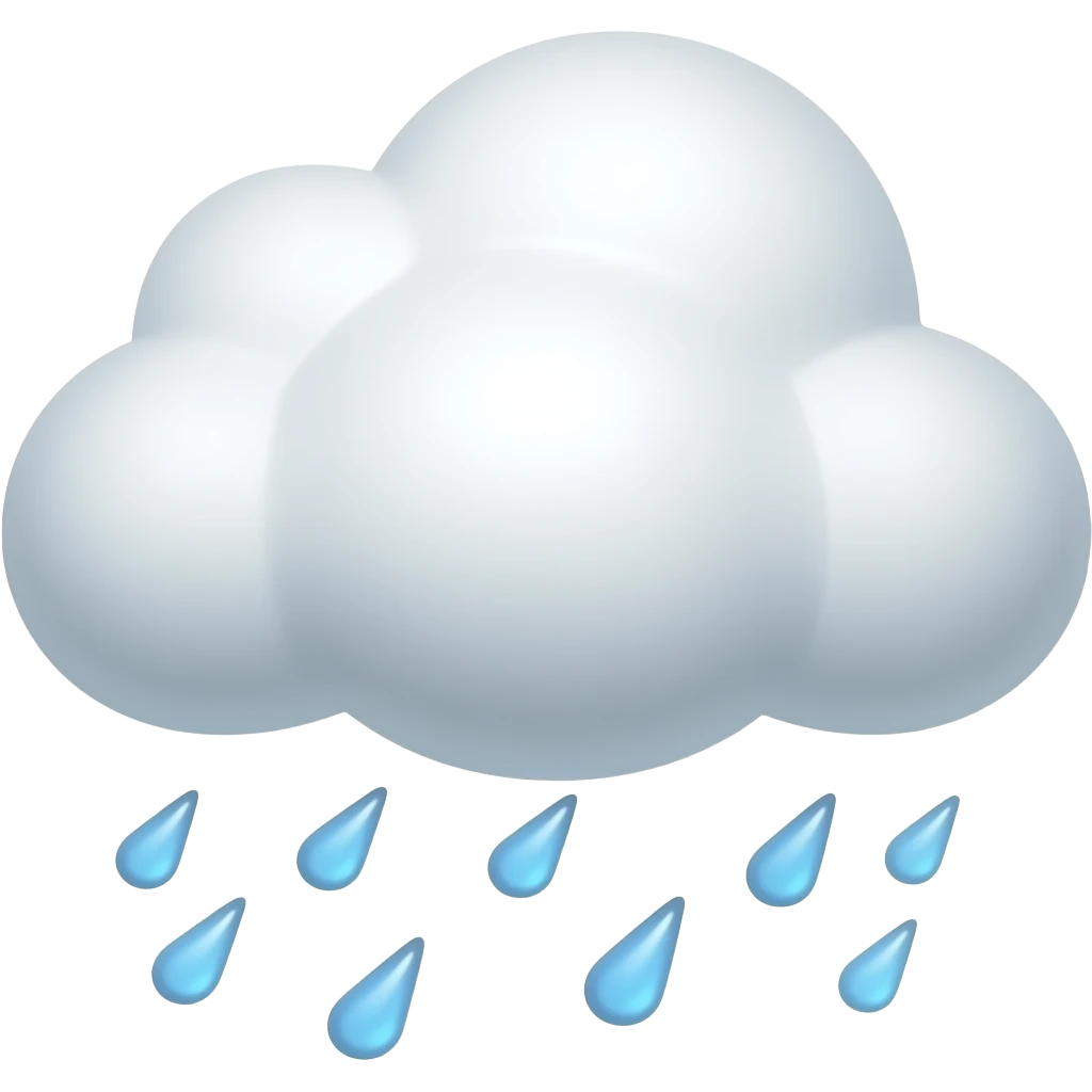 rain cloud emoji