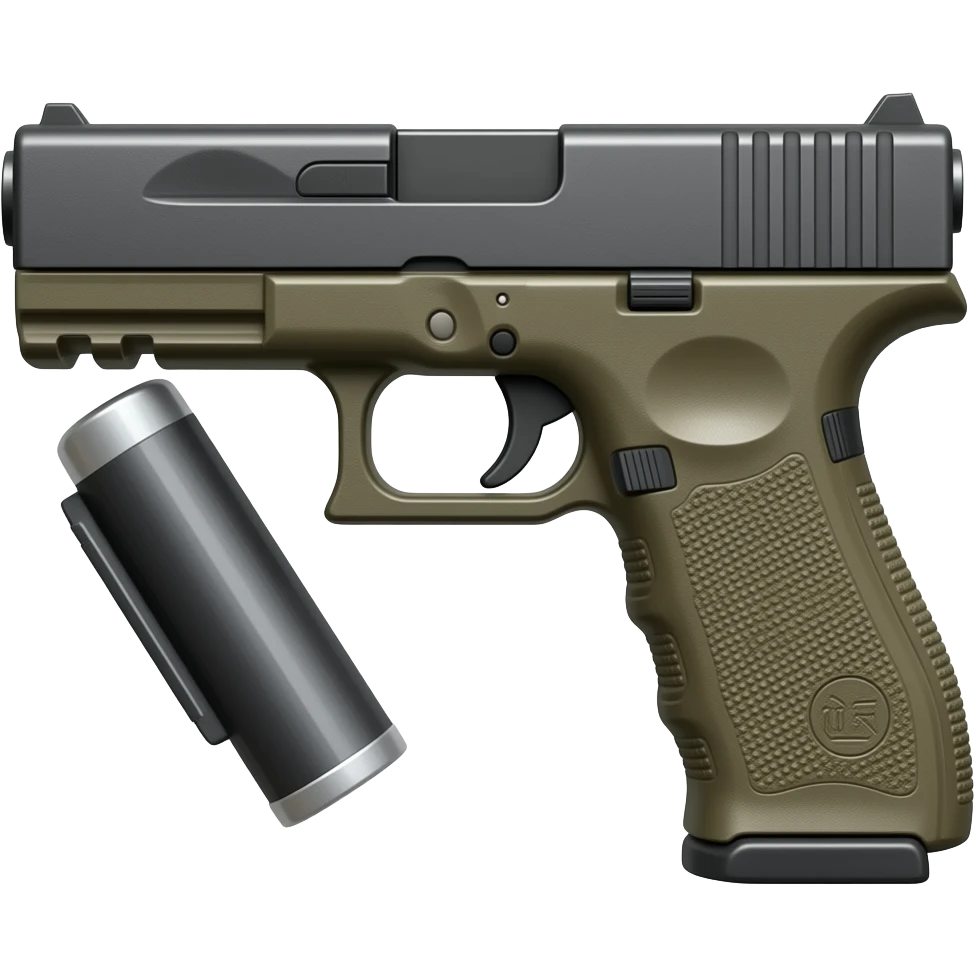Glock with silencer emoji