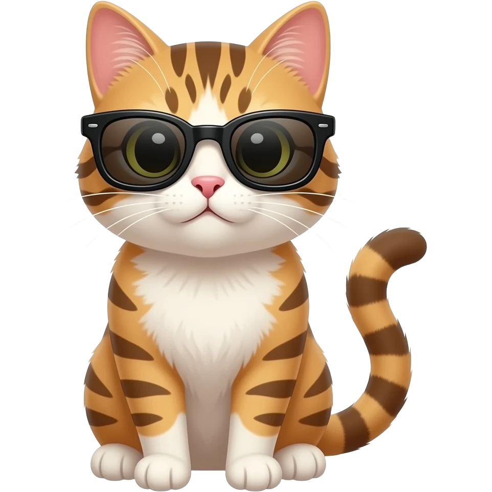 Cat wearing sunglasses emoji