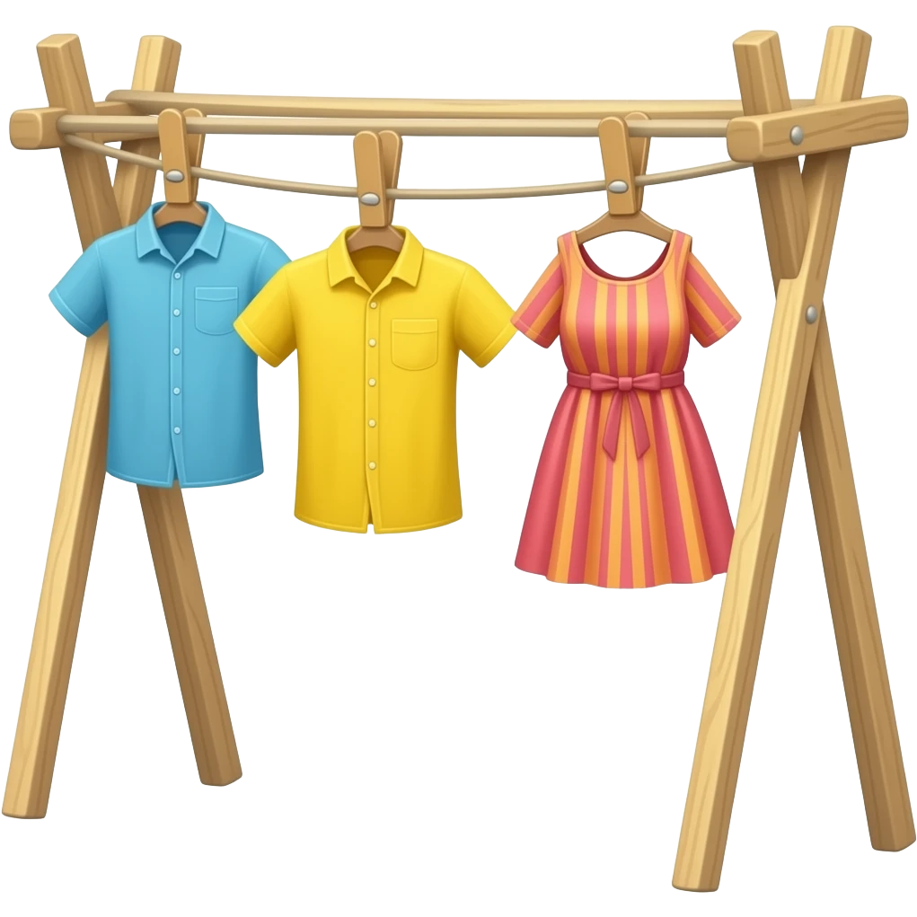 Australian spinning washing line with clothes hanging emoji