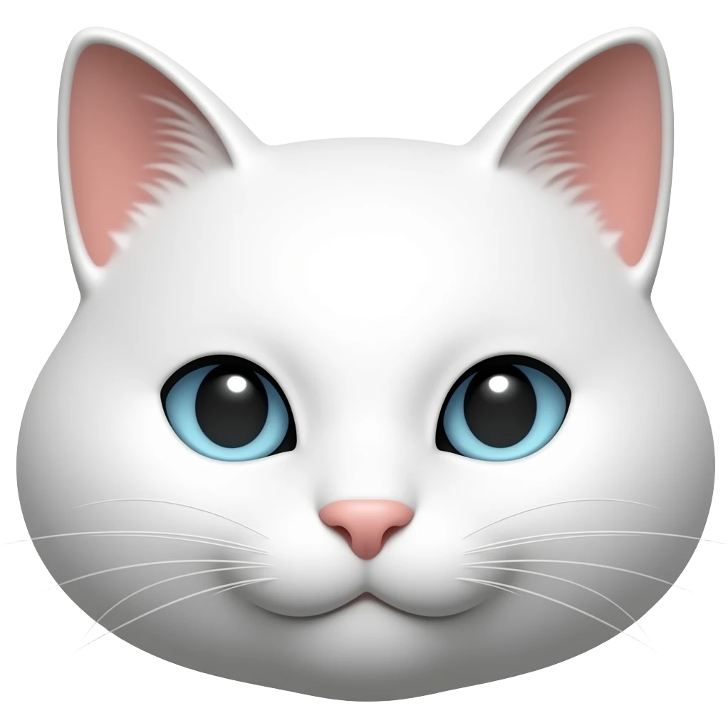 White cat ears emoji