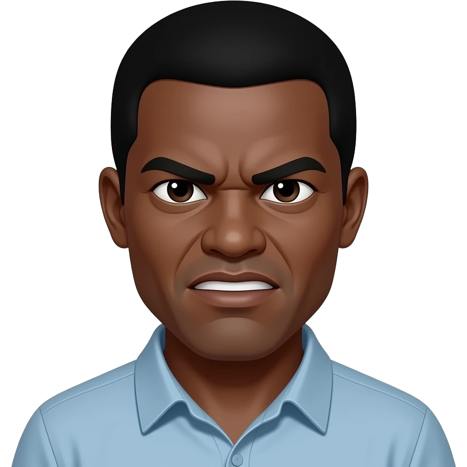 Colombiano negro agresivo emoji