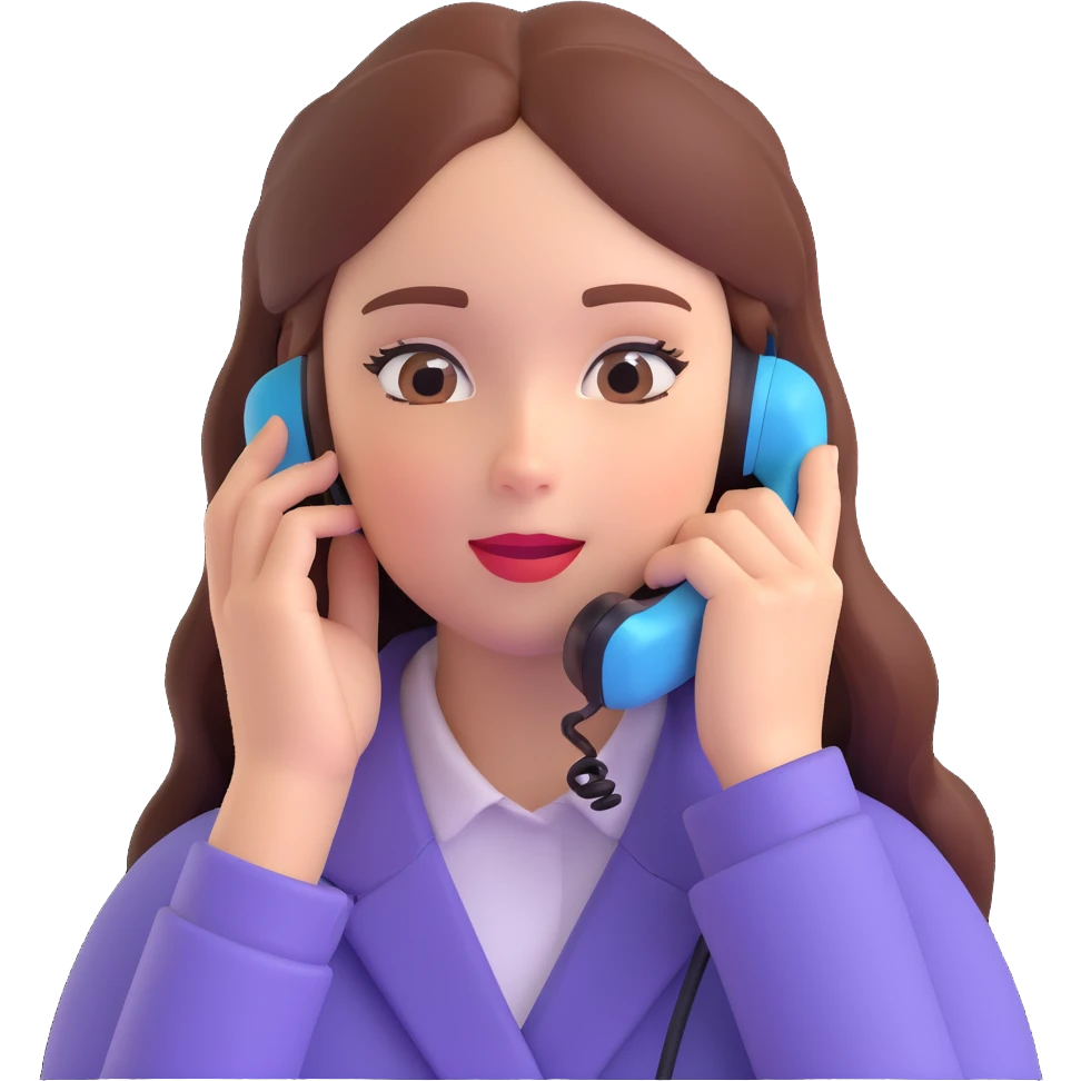 girl talking on phone bedroom background, close up pose emoji