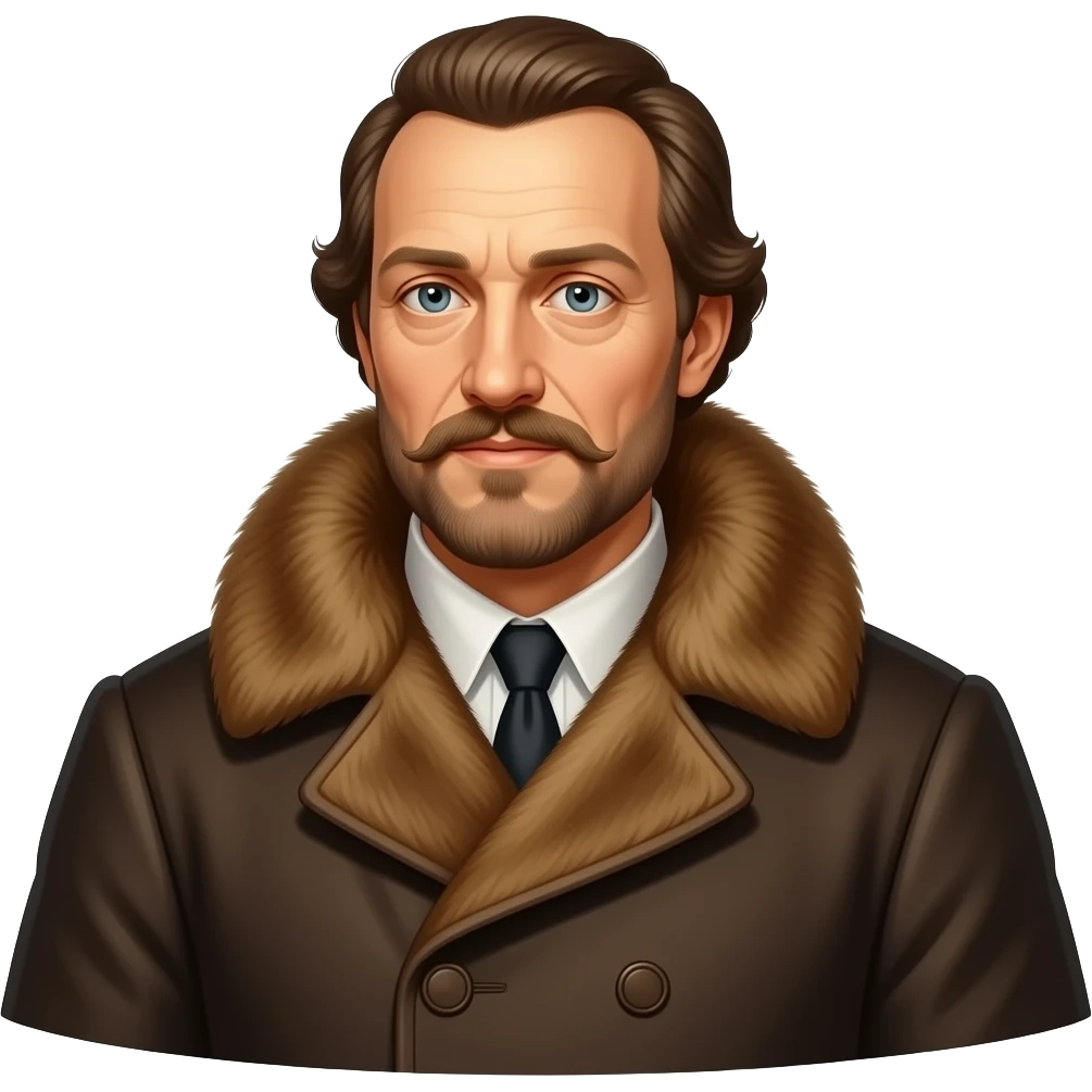 surrealistic - Albrecht Dürer self-portrait in a coat with a fur collar emoji