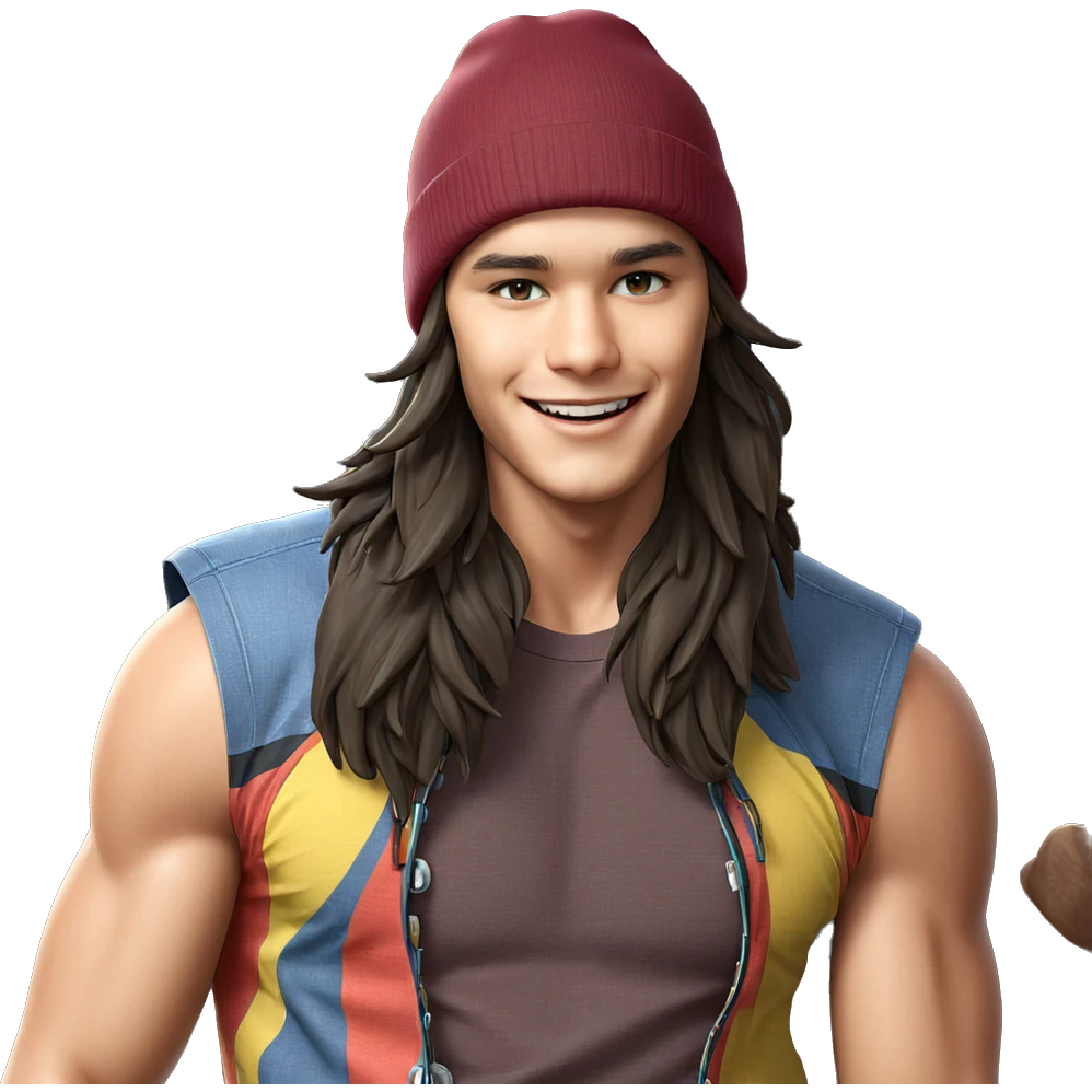 smiling boy in a hat emoji