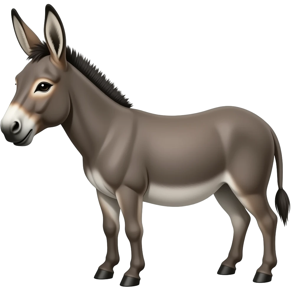 donkey on a human emoji