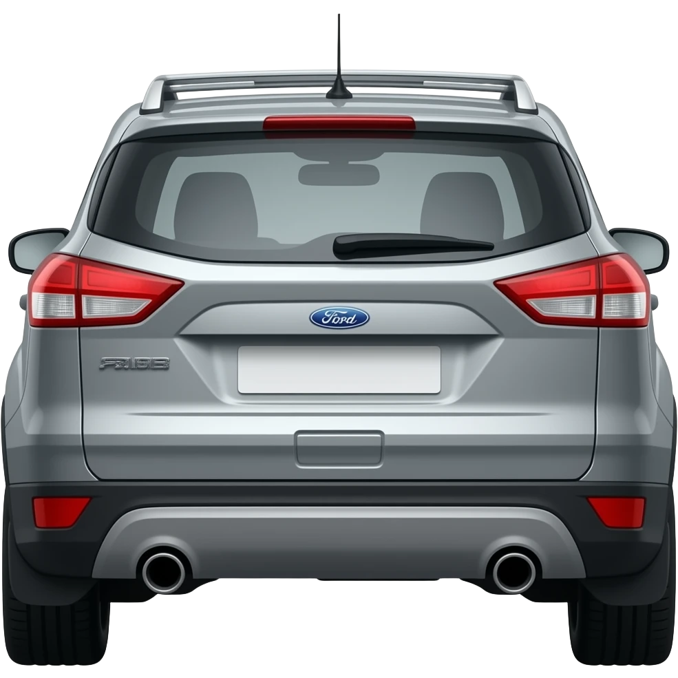 grey ford kuga mk II cu rulota burstner in spate emoji