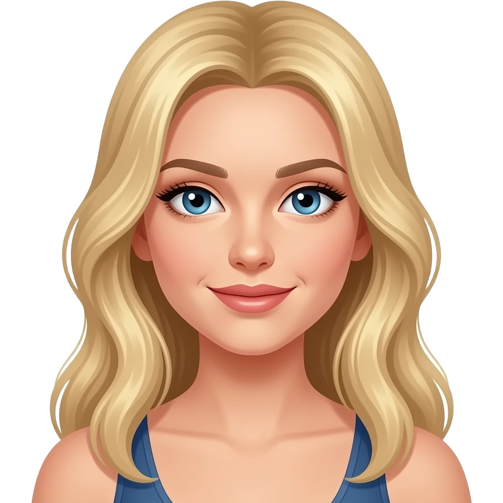 Nature girl - blonde hair - 30 - sexy emoji