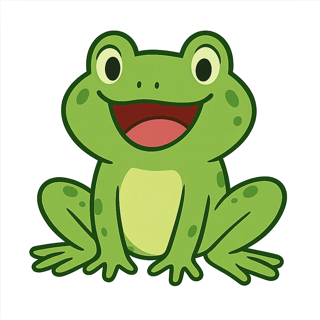 happy frog emoji