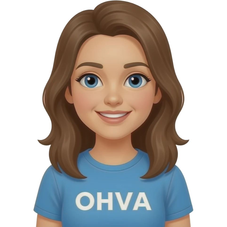 A girl called Eva with her name on the shirt emoji