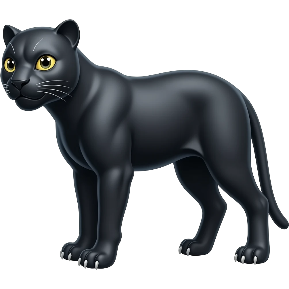 Black panther animal emoji