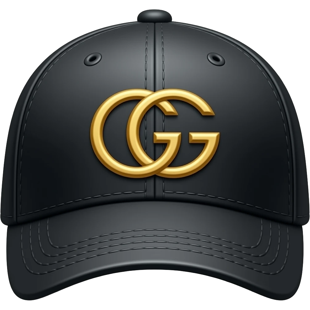 Casquette Gucci noire emoji