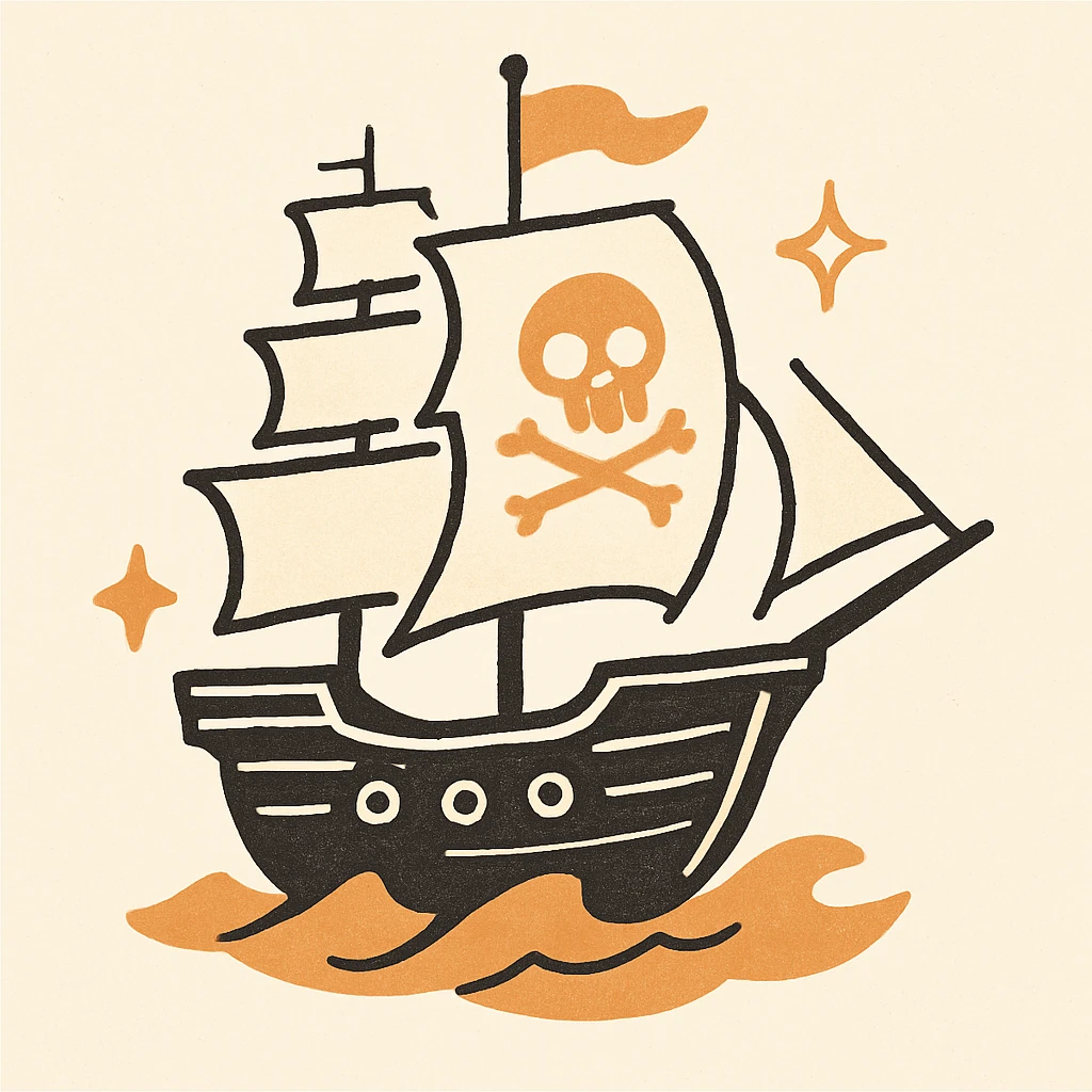 pirate ship emoji