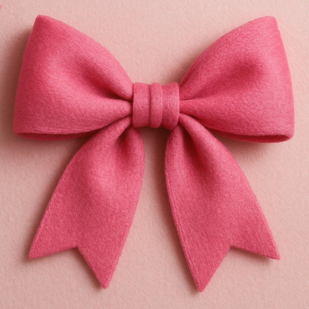 pink bow emoji