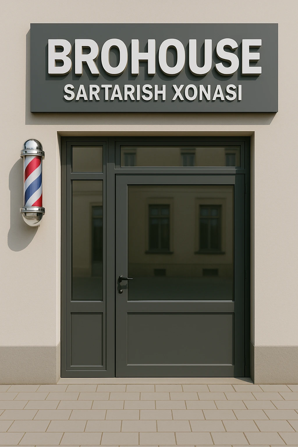 shu sartarosh xonani eshigi yopiq xolatda chizib bergon emoji