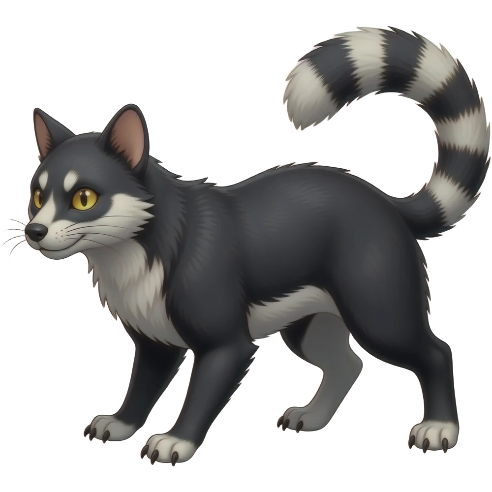 Absol-Mankeulv-Civet-Genet-Marsupial-Ermine-hybrid emoji