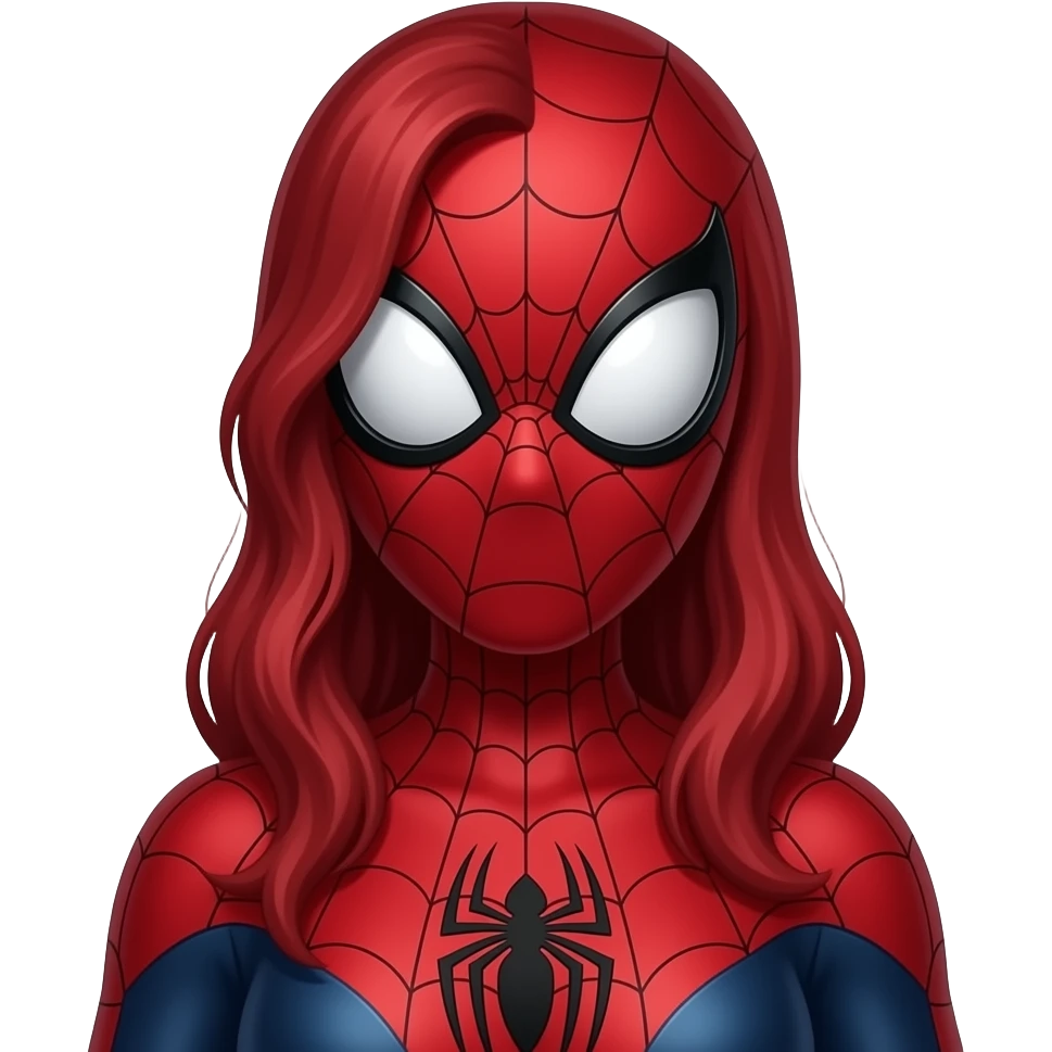 Spider woman is  red spider emoji
