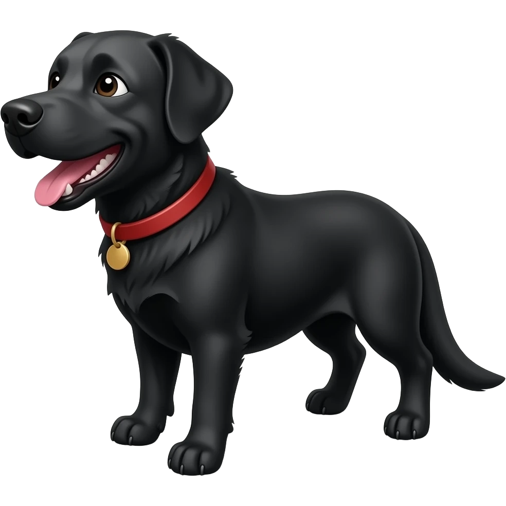 black dog laughing emoji emoji